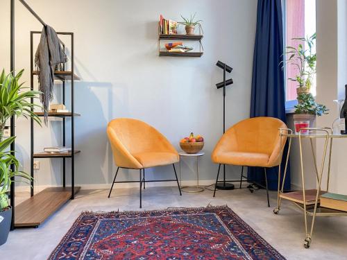 Χώρος καθιστικού στο Astoria Apartments