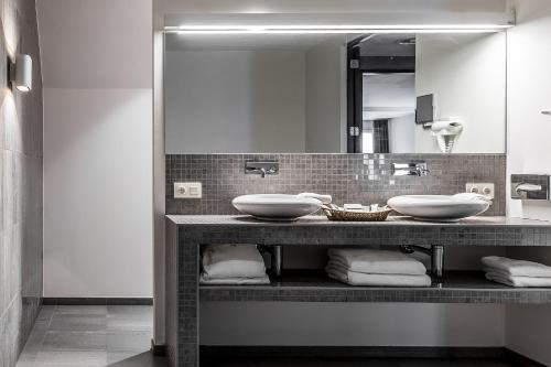 Koupelna v ubytování Hotel Restaurant Weinebrugge