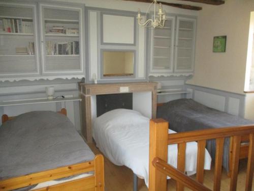 Postel nebo postele na pokoji v ubytování Le gîte de la Petite Résie