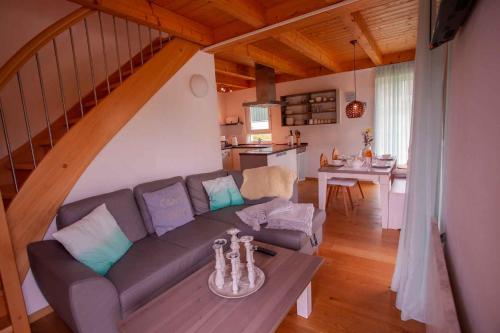 Χώρος καθιστικού στο Ferienhaus Leonrod
