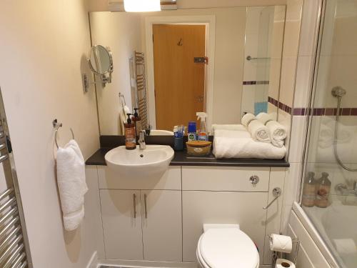 Koupelna v ubytování Birmingham Emerald, 2 bedroom Apartment