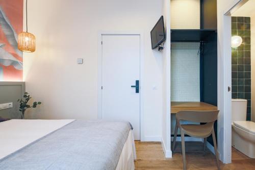 Postel nebo postele na pokoji v ubytování Home42