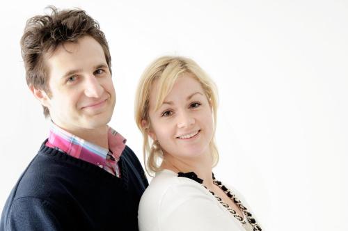 a man and a woman posing for a picture at Apart! & Moment! in De Haan