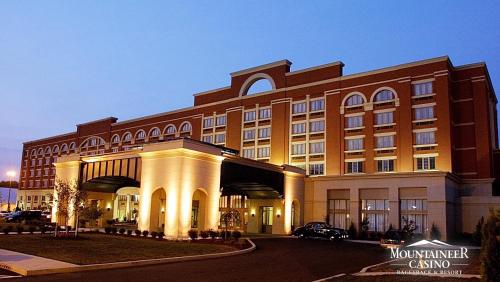 a large building with a building with at Mountaineer Casino Resort in New Cumberland