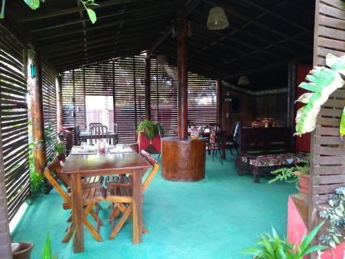 En restaurant eller et andet spisested på Pousada Vila Sol