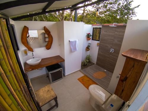 Koupelna v ubytování San Juan de los Guayabos