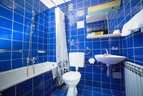 Koupelna v ubytování Hotel Kastel
