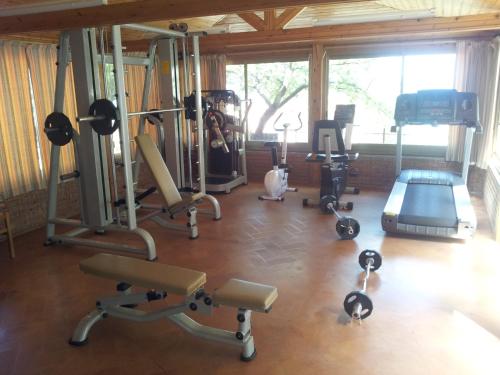 Het fitnesscentrum en/of fitnessfaciliteiten van Hotel Villa Belvedere