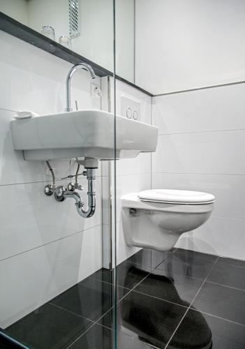 Koupelna v ubytování Hotel Wünschmann