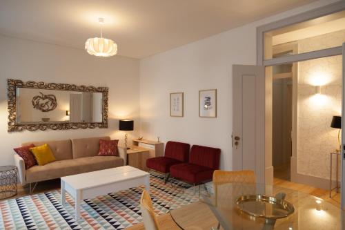 Гостиная зона в FLH Downtown Classic Luxus Apartment