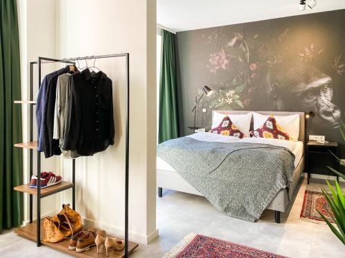 Ένα ή περισσότερα κρεβάτια σε δωμάτιο στο Astoria Apartments