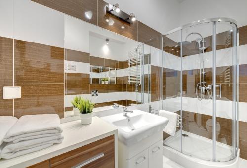 Kúpeľňa v ubytovaní DR Apartments - Fryderyk