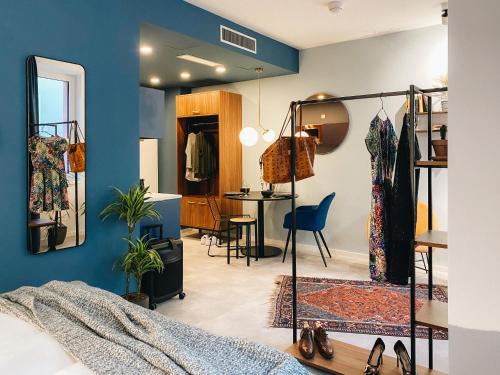 Χώρος καθιστικού στο Astoria Apartments
