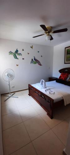 Ένα ή περισσότερα κρεβάτια σε δωμάτιο στο Apartasol Reserva La Colina