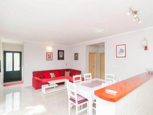 Χώρος καθιστικού στο Apartments Matusko