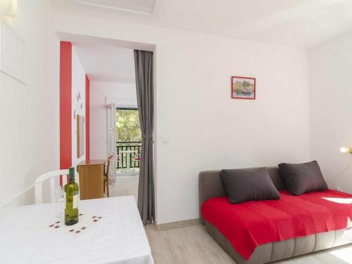 Ένα ή περισσότερα κρεβάτια σε δωμάτιο στο Apartments Matusko