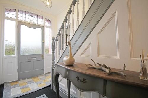 A bathroom at Large period Chester home right on the canal.