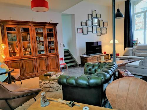Χώρος καθιστικού στο La Récréation - Chambres et Appartements