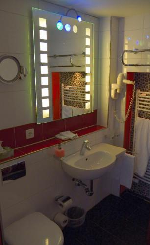 Koupelna v ubytování Ambiente Hotel Freieck