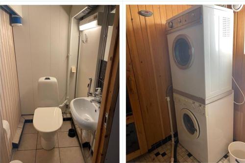 Vonios kambarys apgyvendinimo įstaigoje Cosy 4 Big r+sauna house near communication+market