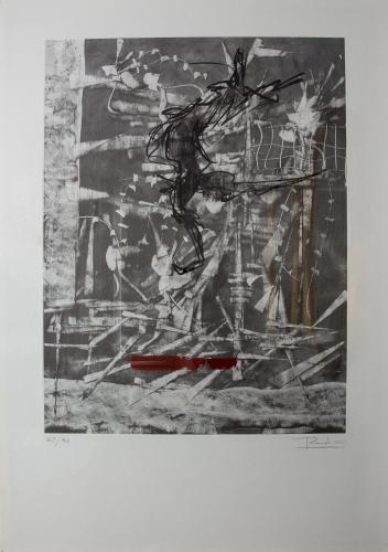 a drawing of a horse on a wall at Bib Rambla Luxury Apartments in Granada