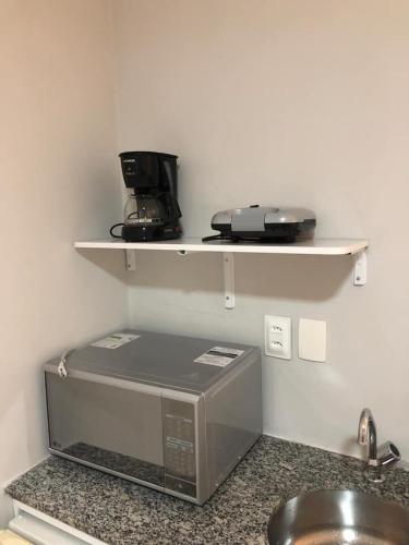 Dapur atau dapur kecil di Flat no Executive Arrey Hotel