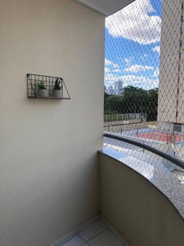 Balkoni atau teres di Flat no Executive Arrey Hotel