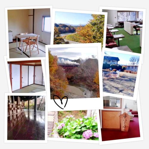 a collage of photos of different types of houses at Suijin Hotel - Vacation STAY 23125v in Chichibu