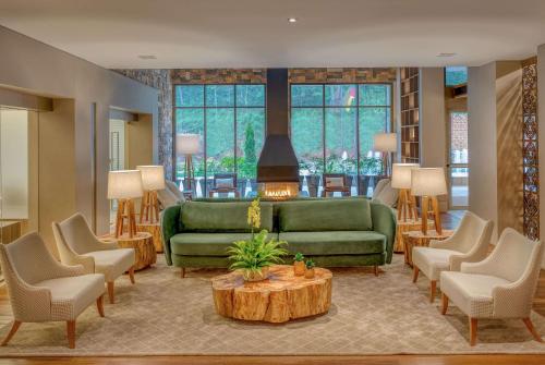 Área de lazer e piscinas do Wyndham Gramado Termas Resort & Spa