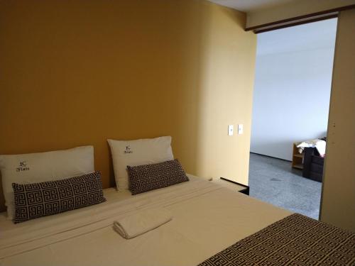 Ένα ή περισσότερα κρεβάτια σε δωμάτιο στο Iracema Flat 501 Fortaleza