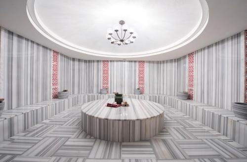 a rendering of a banquet hall with a round table at TUI Blue Barut Andız - All Inclusive - Adults Only in Side