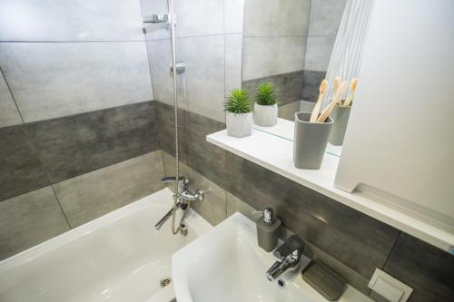 Ένα μπάνιο στο Bilius Apartment