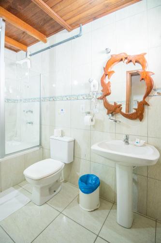 Ванная комната в Pousada Marina da Praia