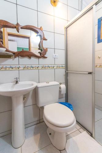 Ванная комната в Pousada Marina da Praia