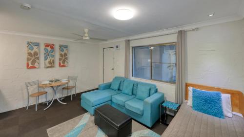 Χώρος καθιστικού στο Grafton Lodge Motel