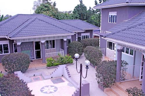 an aerial view of a house with a courtyard at Bethel Resort & Hotels in Gulu