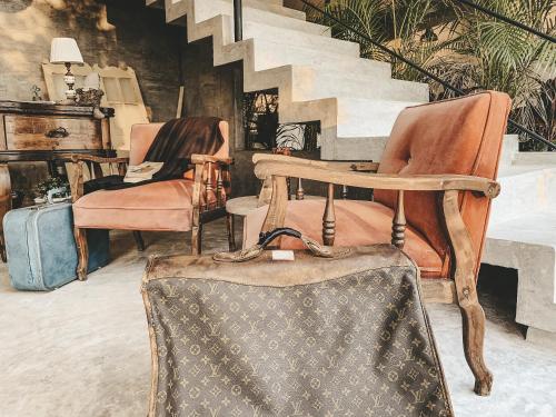 Ruang duduk di Boutique Hotel EL NIDO Holbox