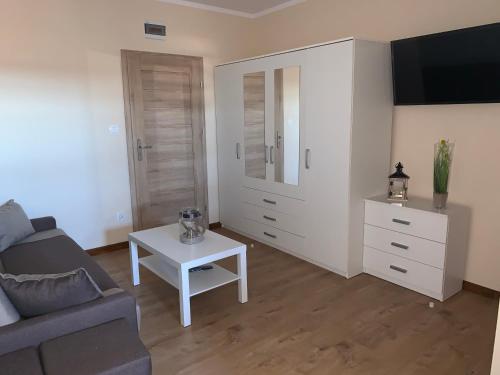 Μια τηλεόραση ή/και κέντρο ψυχαγωγίας στο Domki i apartamenty "Nadmorska 27A"