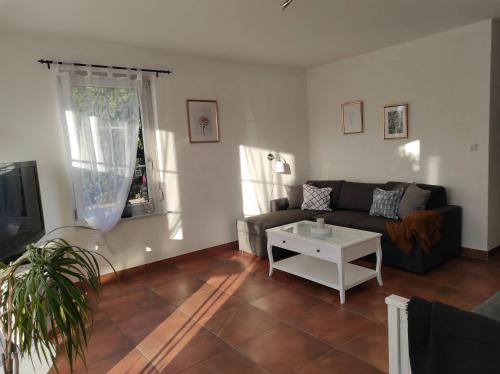 Χώρος καθιστικού στο Ferienwohnung Sonnenlicht