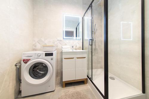 Ένα μπάνιο στο Apartamenty Jurowiecka