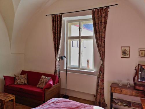 Posezení v ubytování Apartmány na Trojmezí, byt Leopold