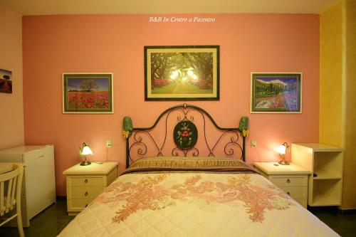 Cama o camas de una habitación en B&B In Centro a Pacentro