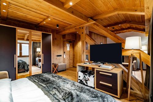 Televisyen dan/atau pusat hiburan di Grandhotel Tatra