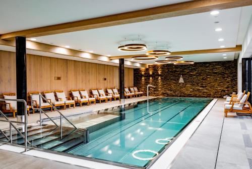 Bazén v ubytování Grandhotel Tatra nebo v jeho okolí