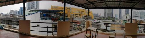 a view of a city skyline from a building at TD Bangkok in Bangkok
