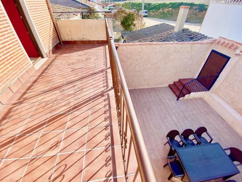 Μπαλκόνι ή βεράντα στο La Parada de Jimena-Casa rústica rodeada de bodegas en Rueda