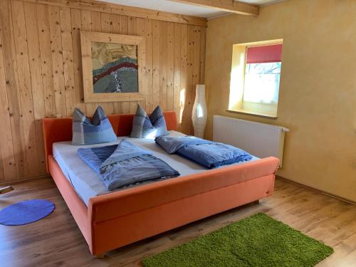 Postel nebo postele na pokoji v ubytování Lindenhof