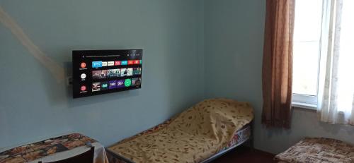 TV a/nebo společenská místnost v ubytování Частный дом