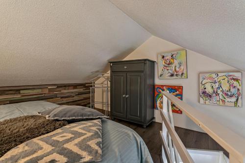 Katil dua tingkat atau katil-katil dua tingkat dalam bilik di Apartment De Stranding
