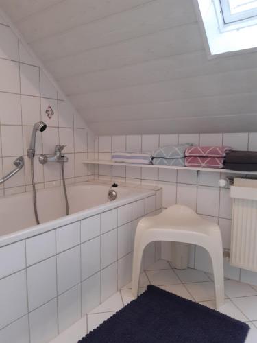 Koupelna v ubytování Ferienwohnung am Ölsbach